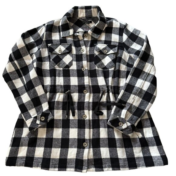 Torrid Plaid Brushed Cotton Flannel Shacket Button Up Womens Size 1 Plus Size A1 - Picture 1 of 7